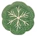 Majolica Cabbage Ceramic Pottery Dinner Plate Green 9.25"D Set / 2