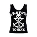 Lookatool Women Boat Anchor Skull Printing Vest Sleeveless Blouse Tank Tops (XL)