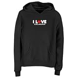 Sweatshirt Woman Black  I Love Calarasi  Romania City