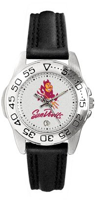 Arizona State University Sun Devils Ladies Leather Sports Watch