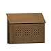 Salsbury Industries 4415 Horizontal Decorative Surface Mounted Style Mailbox, Antique Brass