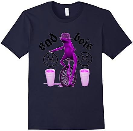 Men's Dat Boi Sad Boi s Meme frog T Shirt 3XL Navy