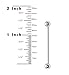 BodyJ4You Lot of 4 Industrial Barbell Kit 35mm (Coil, Wave, Twister, Spiral) 14G Cartilage Earring