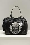 Juicy Couture Day Dreamer Black Velour Tote
