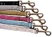 Small White Glitter Padded leather dog leash