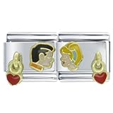 Animal Disney Gold Cinderella Kiss Licensed Italian Charms Bracelet Link
