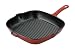 Chasseur Cast Iron 26cm Square Grill Pan Chilli Red