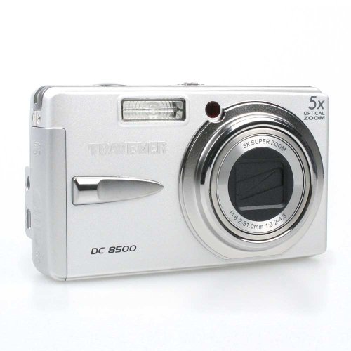 Traveler DC 8500 Digitalkamera 8 Megapixel 7 cm (2,7') LCD Akku Tasche *SILBER*