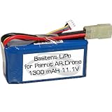 Bastens LiPo battery upgrade for the Parrot AR.Drone 1.0 - a high capacity alternative replacement battery - 15 to 20 minute flight time - will work with 2.0 aircraft but not the 2.0 charger