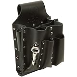 Klein Tools 5164T Leather 8-Pocket Tool Pouch with Tunnel Loop