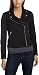 ABS Allen Schwartz Women's Ponte Motorcycle Jacket,Black,2