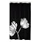 Tulip Shower Curtain - Black (70x72")