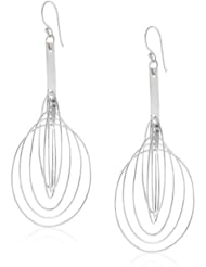 Sterling Silver Multi-Circle Dangle Earrings