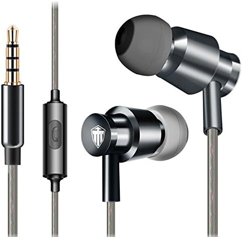 Cosonic Metal Aluminum Magic Sound Stereo Rich Bass In Ear Headphones Earbuds with Mic Microphone