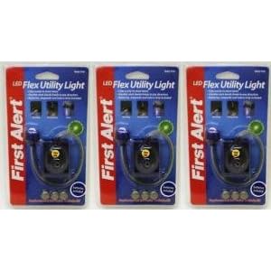 3 First Alert LED Clip-On Flex Book or Utility Light by First Alert