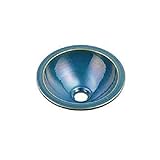 カクダイ 瑠珠 丸型手洗器 孔雀 493-013-CB