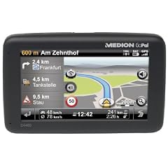 Medion GoPal E4460 EU Tragbares Navigationssystem (10,9 cm (4,3 Zoll) Touchscreen, Kartenmaterial EU, Clever Routes)
