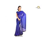 Elegant Georgette Sarees - Blue S9002D