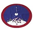 48" NFL New York Giants Snowman Family Christmas Tree Skirt