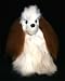 Soft Cuddly Alpaca Stuffed Animal Hand Made Pet Dog Teddy Bear APD_WHITEBROWN10_071
