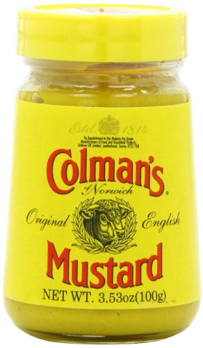 Colmans Original English Prepared Mustard, 3.53-Ounce Jars (Pack of 6)