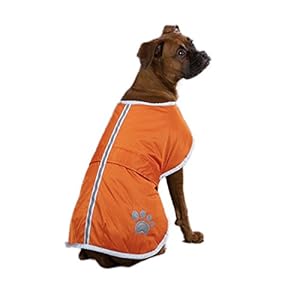Zack & Zoey Polyester Nor'easter Dog Blanket Coat, XX-Small, Orange