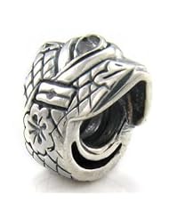 Genuine Ohm Beads (TM) Product. 925 Sterling Silver Kimono European Bead Charm. 100% Satisfaction Guaranteed.