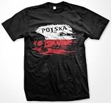 Polska Flag With Skull Polish Mens T-shirt, Poland Pride Tee Shirt
