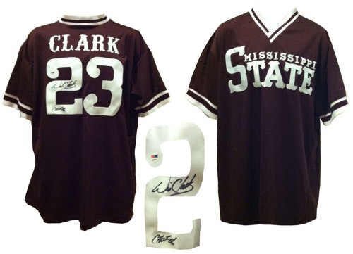 Signed Will Clark Mississippi State Baseball Jersey PSA/DNA Legendary Mississippi State baseball player. Clark was inducted into the Collegiate Baseball Hall of Fame in 2006. Known as 