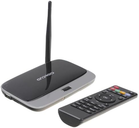 K-R42 Quad Core Google Android 4.2.2 RK3188 28nm Cortex-A9 1.6Ghz Mini TV BOX HDMI HDD Player 2G/8G External Wifi Antenna Ethernet Port with IR Remote Controller - Black