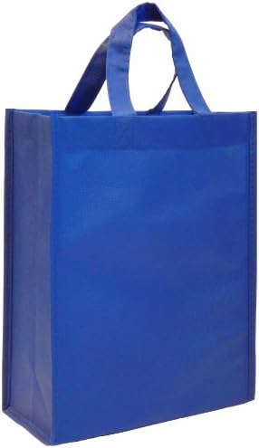 Reusable Gift Bags, Medium, 6 Pack (Royal Blue)