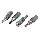 uxcell トルクスドライバー　セキュリティドライバービット 6.3mm六角シャンク 修復作業ツール スクリュードライバービット