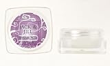 Baby Keepsake: Purple Snowflake Swirls Design Personalized Lip Balm Mini Tubs with SPF15 Protection