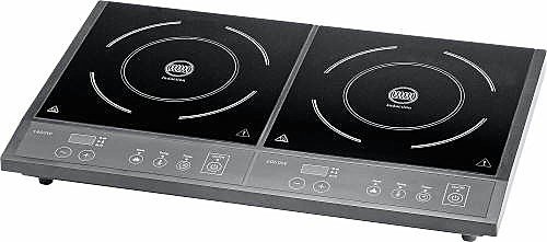 DOPPEL INDUKTIONSKOCHFELD DIC 3400 KOCHPLATTE 3400W TIMER KOCHFELD 10 STUFEN