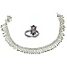 Toe Ring Sterling Silver Jewelry Anklet in Pair 59 gms.10 inches (anklts510)