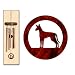 Ibizan Hound Wind Chimes X-SMALL Bronze