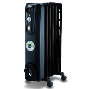 DeLonghiEW7707CBOil-FilledPortableRadiatorwithComforTempTechnology,Black