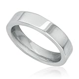 4mm Flat Tungsten Wedding Band (Available sizes 4 to 13)