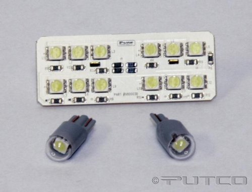 Putco Pure LED Interior Dome Light KitVehicle SpecificGMCSierra2003 to 2007(ClassicBody) ExtendedCab