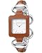 Gucci Leather Mother-of-Pearl Dial Women's Watch #YA130401,Gucci,YA130401,UKYA130401-WHITE