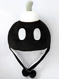 Mario Bro: Black Bob-omb Aviator Costume Hat