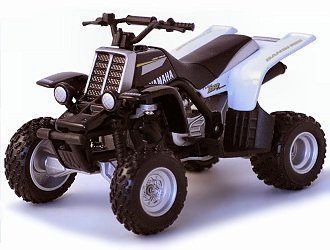 Childrens Toyshop  Toys : Die-cast Model Yamaha Banshee Quad Bike (1:18 scale in White and Black)