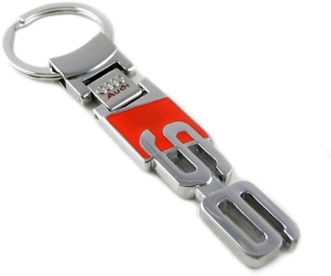 GUMP Quality Audi S6 Emblem Keyring Chrome Solid Metal Heavy Duty