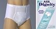 `Sir Dignity Plus Brief XX-Lg 46 - 48 XX-Large 46 - 48 * Masculine fitted briefs wih the patented stretch lock pouch positioned for men&Ecirc;s urinary problems * Liner held in place without leakage or discomfort * Streamlined and discreet * Uses liner Mo