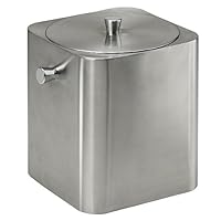 Kraftware Piazza Square Ice Bucket - Brushed Finish (3-qt.)