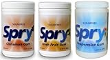 Spry 600ct Xylitol Chewing Gum 3-PACK SAVINGS!!! (Cinnamon, Fresh Fruit, Peppermint)