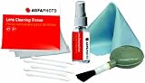 AGFA 5-Pieces Lens Cleaning Kit with Fluid, Blower Brush, Lens Tissue, Fiber Cloth and Cotton Swabs APCLK5