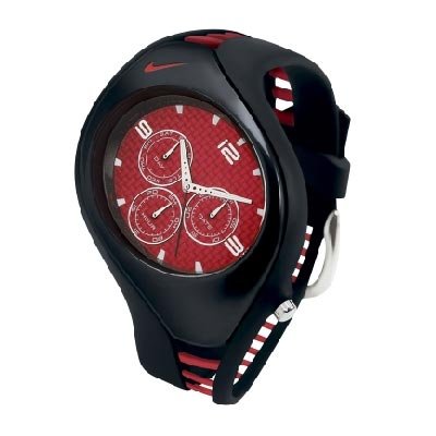 Nike Triax Swift 3i Analog Watch   Black/Sport Red/Carbon   WR0091 003