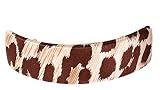 L. Erickson USA Rectangle Volume Barrette 100% Silk Charmeuse - Jaguar