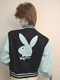 Licensed Playboy Letterman Style Jacket for Women - Reversable for two distinct looks -... by Playboy